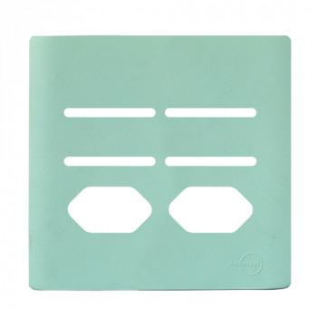 Placa p/ 4 Interruptores + 2 Tomadas 4x4 - Novara Siciliano Placa p/ 4 Interruptores + 2 Tomadas 4x4 - Novara Siciliano